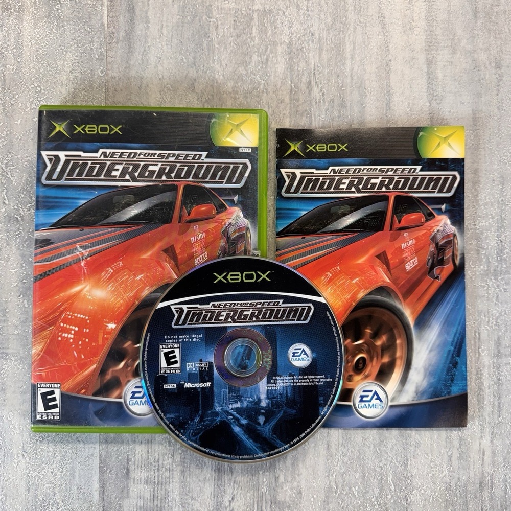 Need for Speed Underground XBOX Game CIB Tested